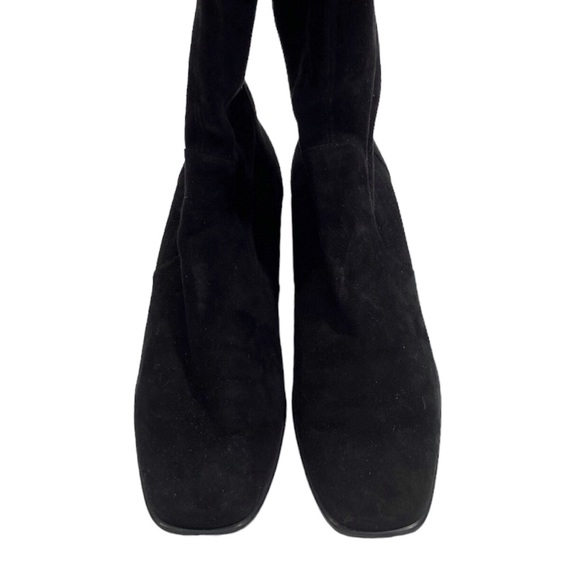 Stuart Weitzman Charolet Lucite Suede Over The Knee OTK Thigh High Boots 7 - Picture 5 of 9